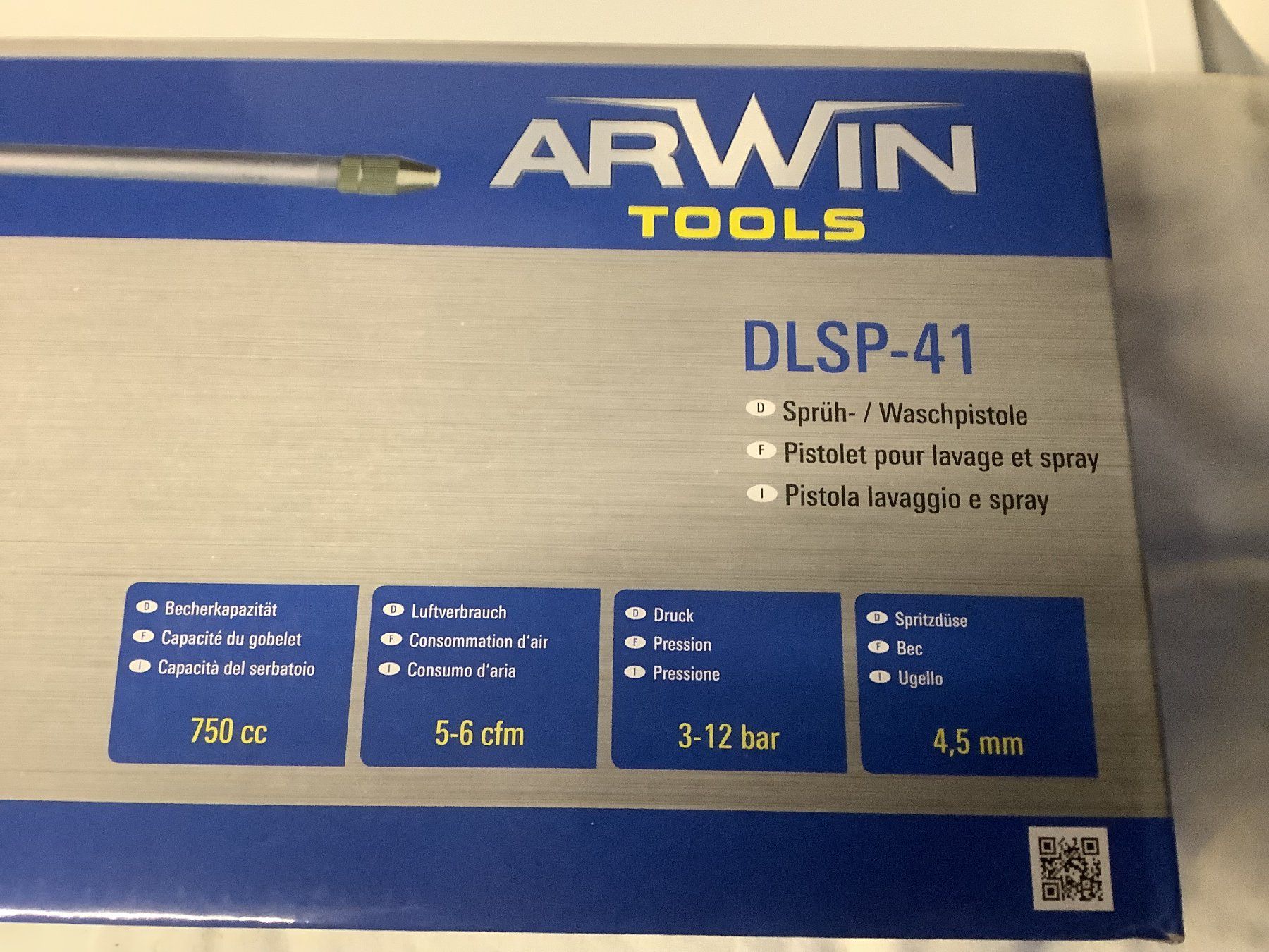 Tutti gli attrezzi: ARWIN SPRÜH WASCHPISTOLE DLSP-41 – Nuovo e nell'imballaggio originale da Glarus venduto da Mdelphi 3