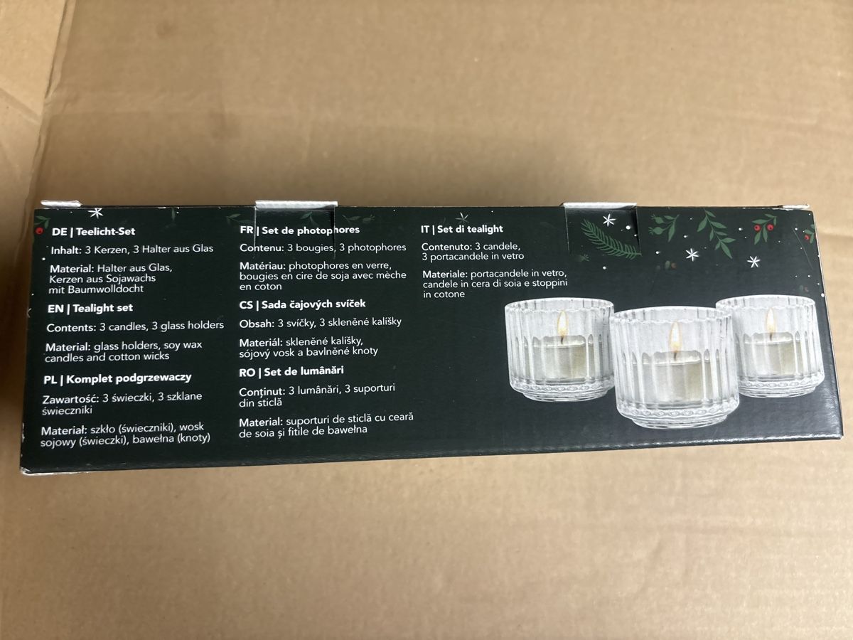 Coop Portacandele: Teelichthalter Set, 3-teilig, Glas, Neu & Originalverpackt – Nuovo e nell'imballaggio originale da Wallisellen venduto da ASZT 4