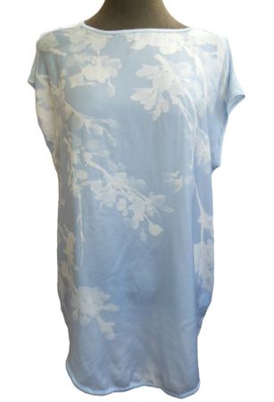 ca. Gr. 44 BODYFLIRT Shirt hellblau weiss s.Masse