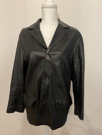 Vintage Damen Leder Jacke, Schwarz, Top Zustand!