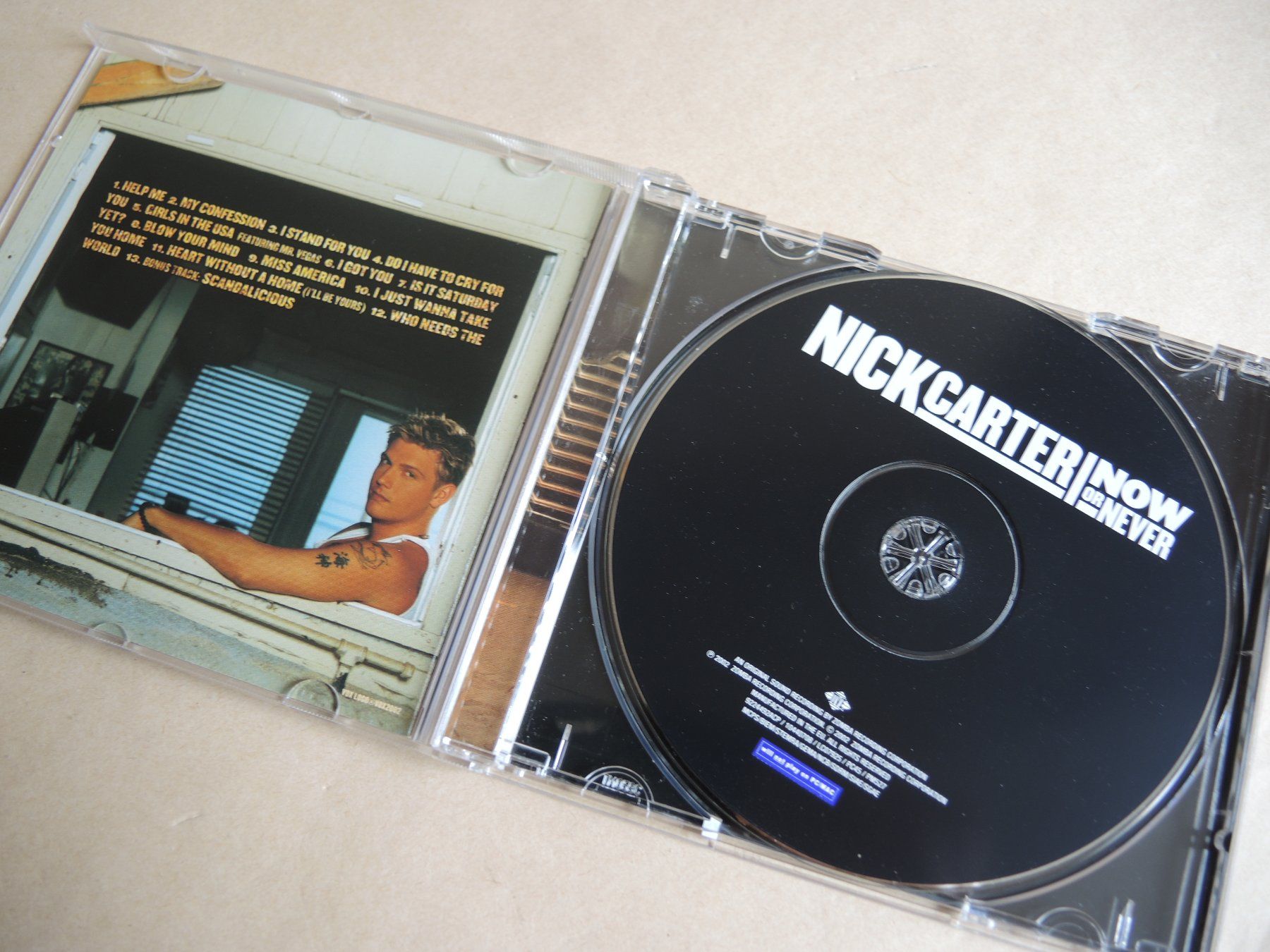 CD: Nick Carter - Now or Never (CD, 2002) – Usato da Rorschach venduto da Pop-upBrocki 1