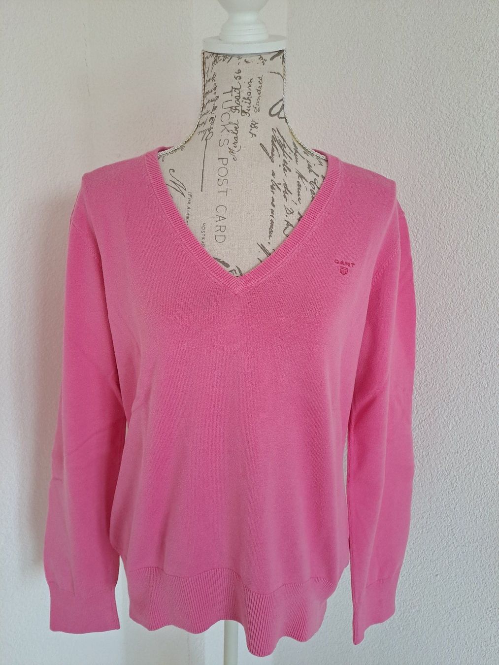 Gant Maglioni & Felpe: Pull rose, marque GANT, coton, Taille XXL (env. 42) – Usato da Denens venduto da Chanchantevend