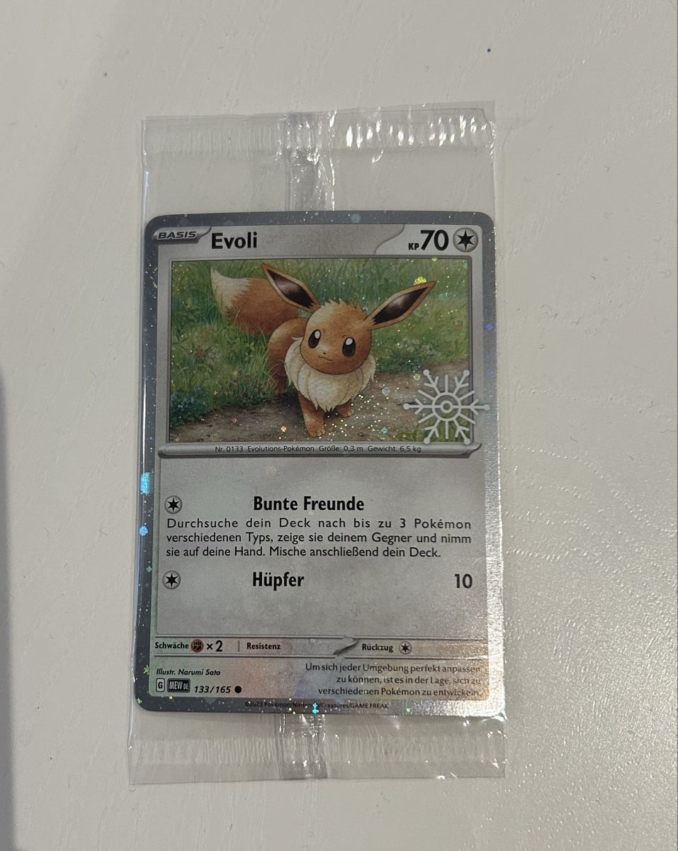 Pokémon Carte collezionabili: Pokemonkarte Evoli Winter Edition – Nuovo e nell'imballaggio originale da Laupen ZH venduto da Elti2017