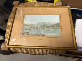 originale litografia lugano 1957