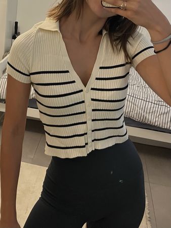 Petit haut d'été en maille taille M en viscose de Bershka  