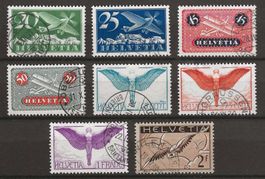 1933-37 : Flugpost Serie Nr. F4z - F13z : KP 550.--