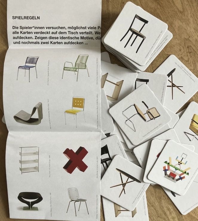 Spiele: Memorie Spiel mit Möbelklassikern – Neu und originalverpackt aus Buchs AG von Allerleis 5