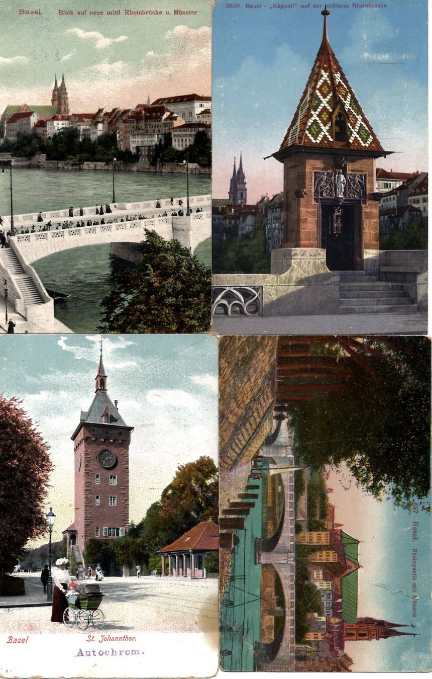Cartoline postali: AK Basel  Stadt coloriert – Usato da Brunnadern venduto da eichmann.anton 4
