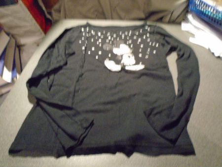 Pullover ca. Grösse S, Mickey Mouse, schwarz