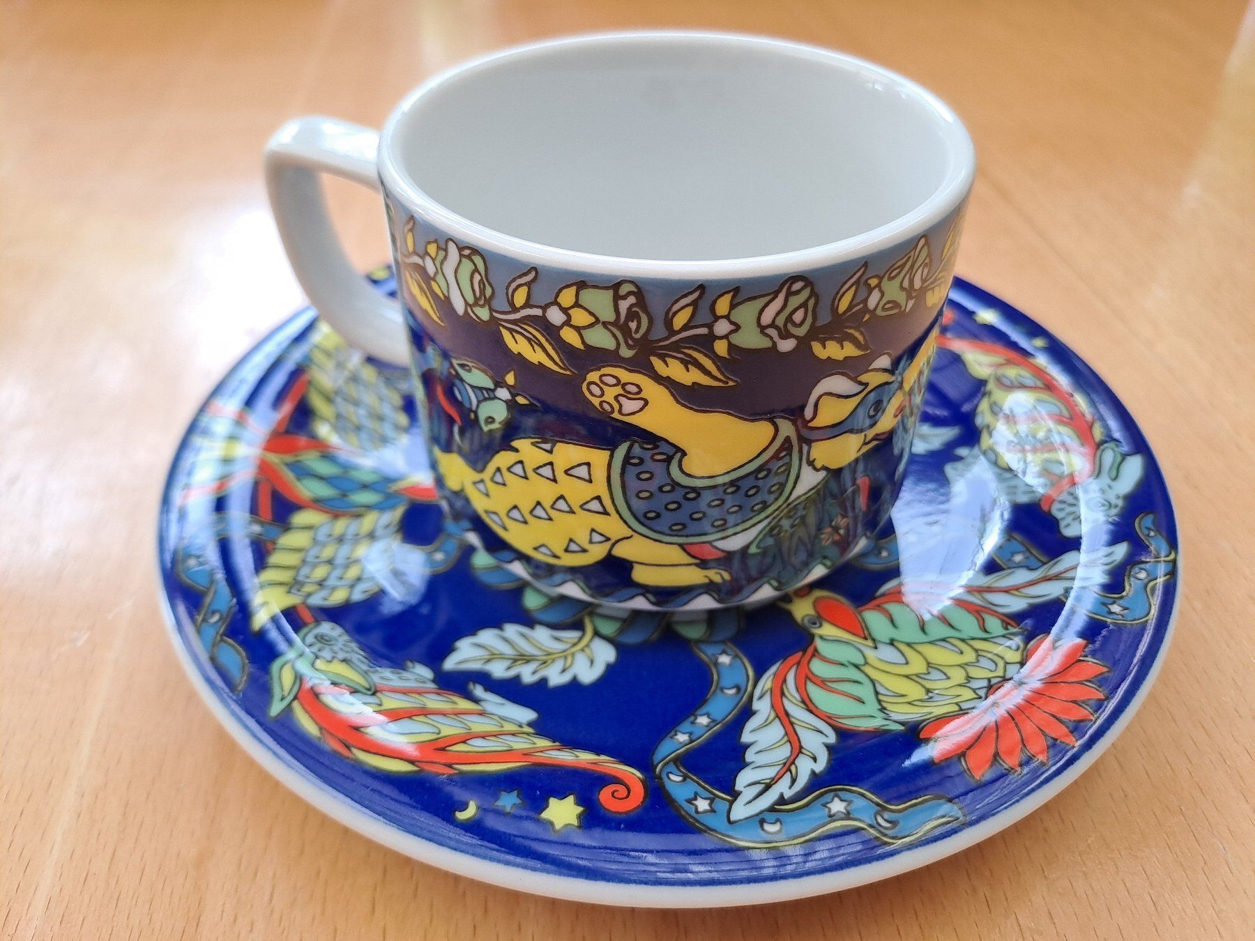 Bopla Tassen: Bopla Kaffee-Tasse, blau, Flugwesen – Gebraucht aus Burg AG von Tchriesi