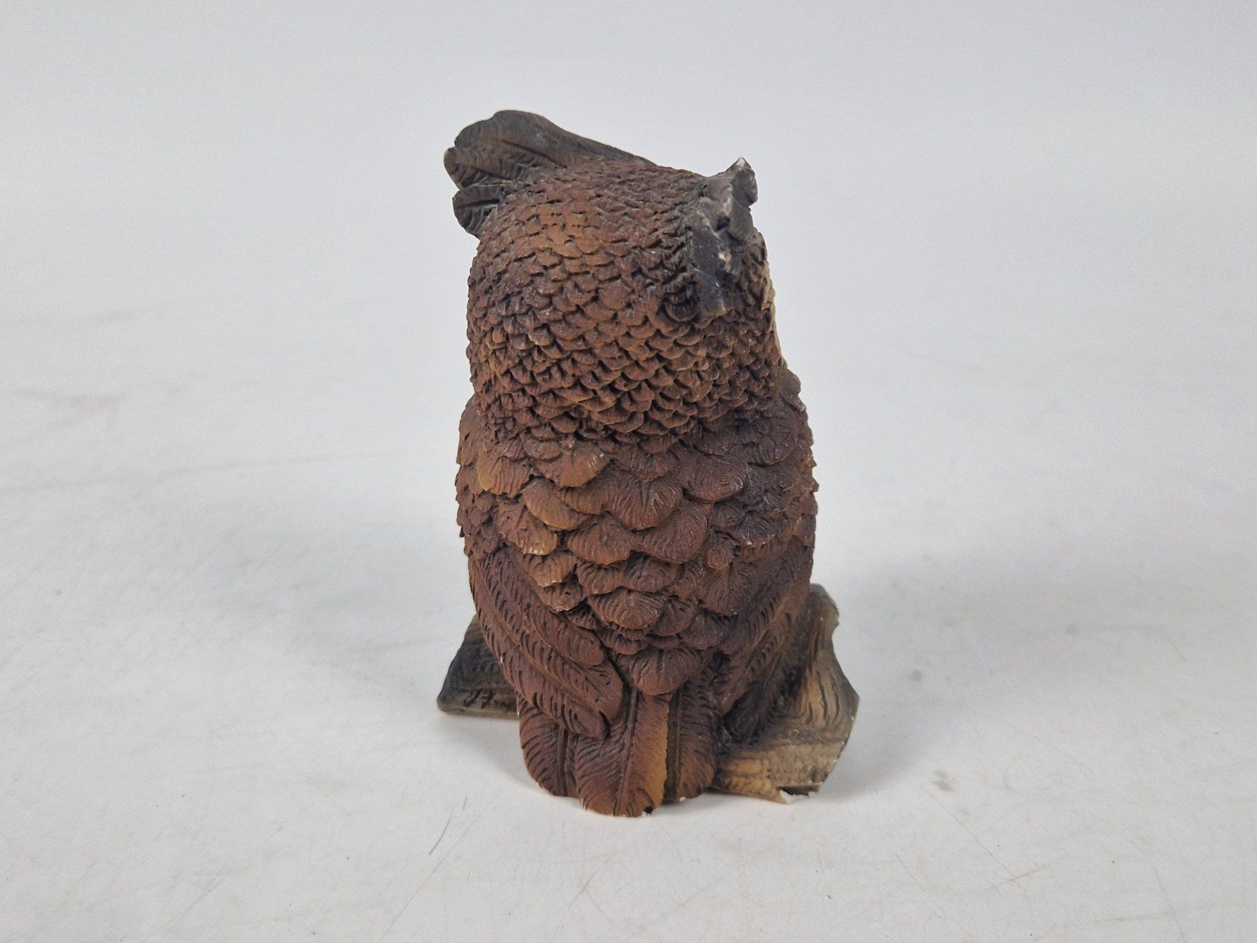 Statuette: Dunkle Eulenfigur mit gelben Augen – Usato da Muhen venduto da Restwert_Muhen 2