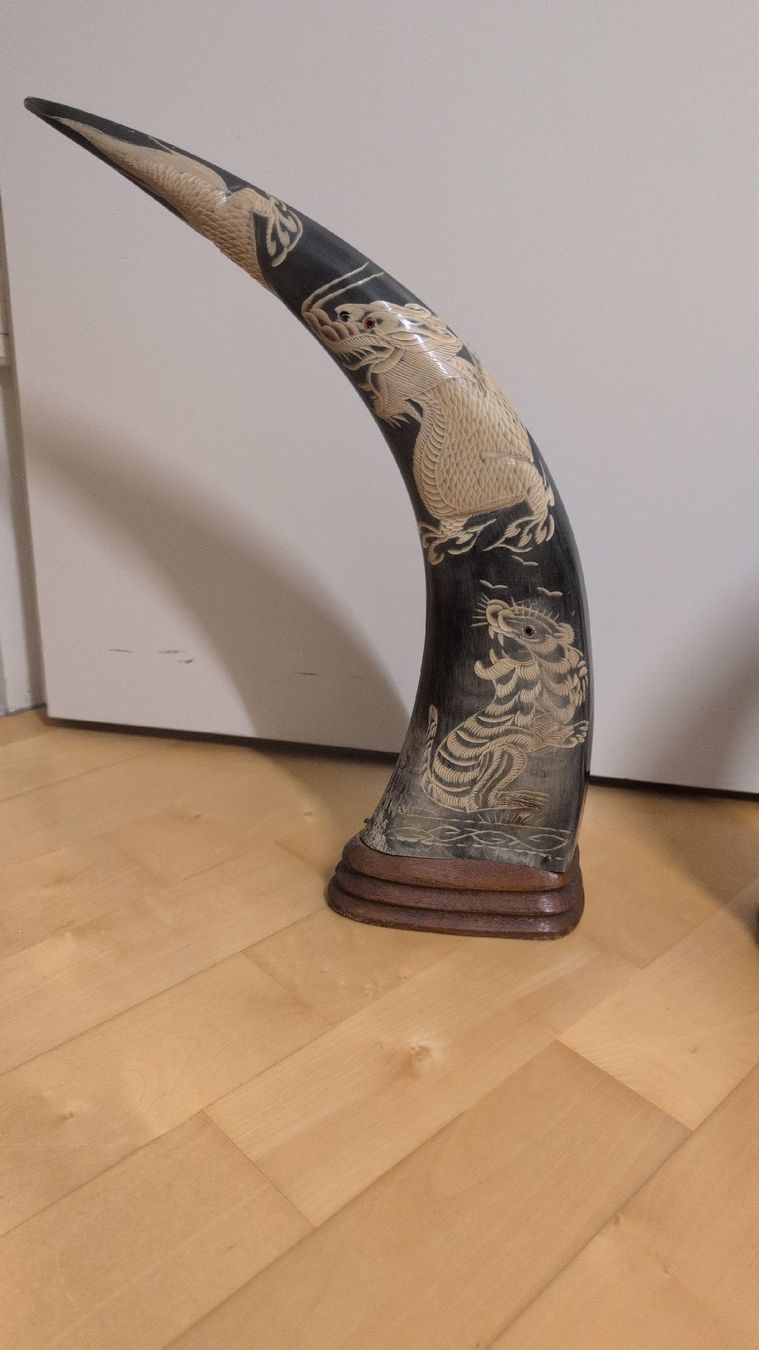 Tutte le decorazioni: Chinesische Hörner mit Drachen und Tiger – Usato da Thal venduto da Daschi 2