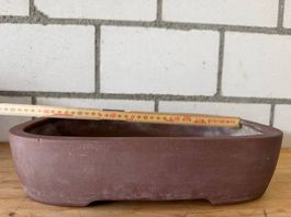 Chinesische Bonsaischale  unglasiert & gestempelt