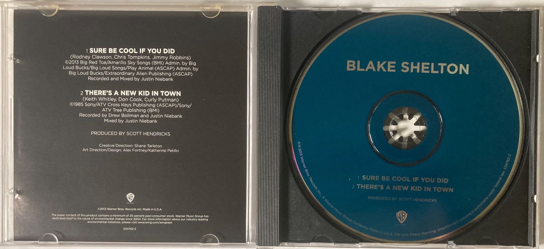 CD: BLAKE SHELTON - SURE BE COOL IF YOU DID – Usato da Poliez-Pittet venduto da Newtown-Records 2