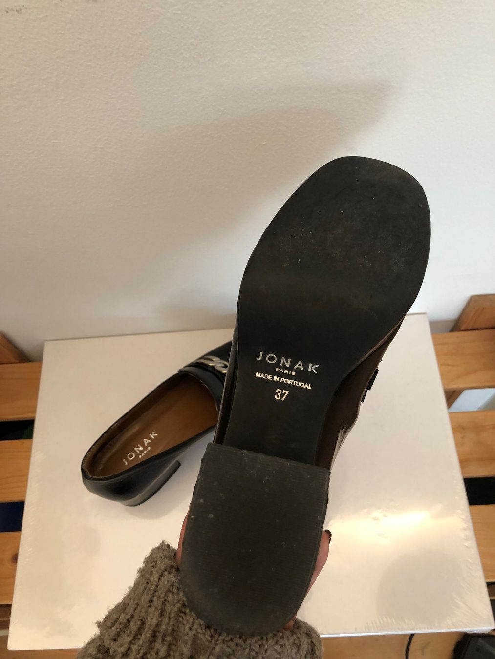 Jonak Scarpe da donna: Mocassins à talon en cuir Jonak – Usato da Lausanne venduto da emm_sc77 4