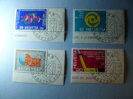 1961 Werbe und Gedenkmarken 375-378 ET Vollstempel mit Rand
