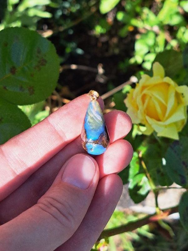 Pietre preziose: Boulder Opal aus Australien Anhänger – Nuovo e nell'imballaggio originale da Richterswil venduto da Viorella 5