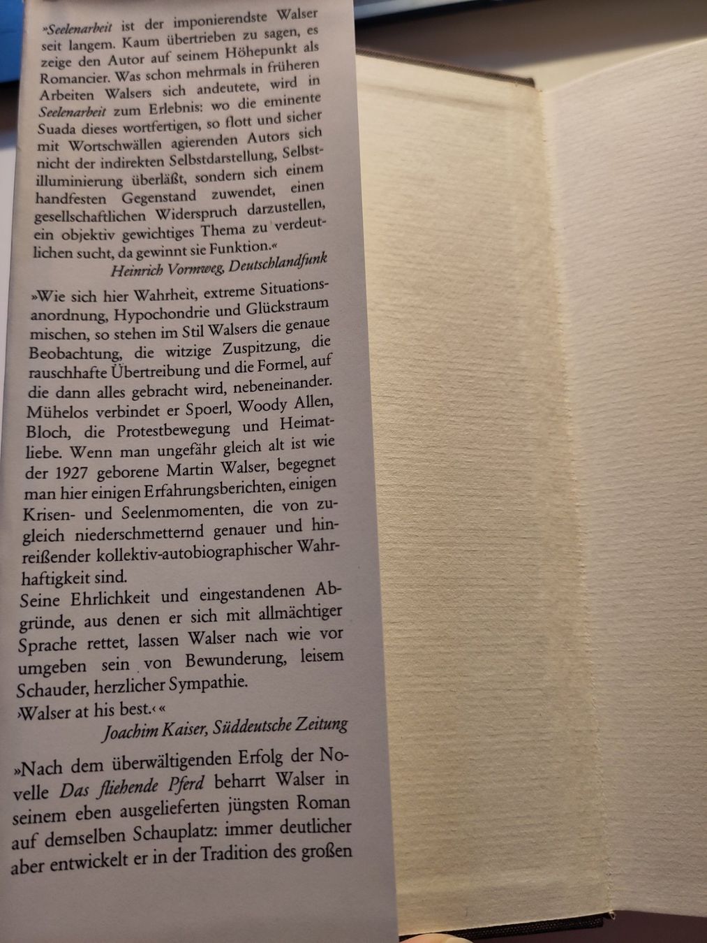 Bücher: Seelenarbeit - Martin Walser – Gebraucht aus Bülach von Tiefschlaflos 1