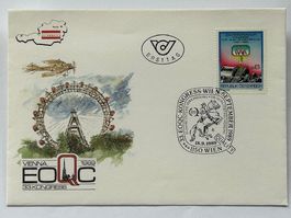 Österreich Wien 1989 EOQC-Kongress Ersttag-Umschlag + Karte