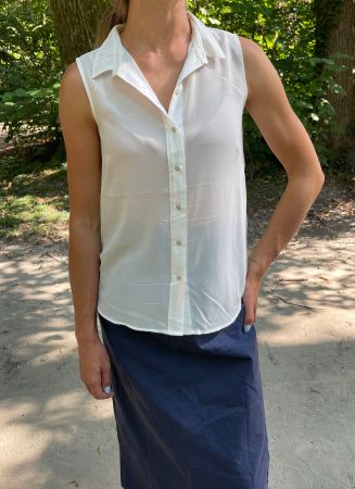 Trasparente top Bianco-S/M-perfetto per l’estate