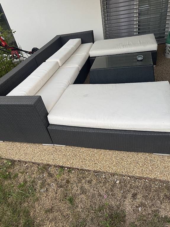 Divani: Polyrattan-Gartenlounge – Usato da Schlieren venduto da septassseptass 2