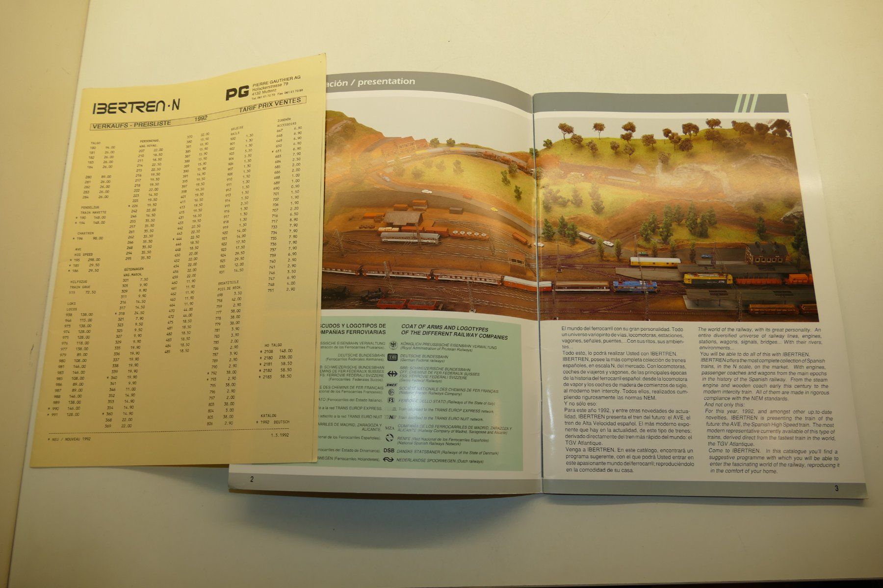 Trains électriques: Iberten N: Katalog 1992 – D'occasion à Niederhasli par Flash32 1