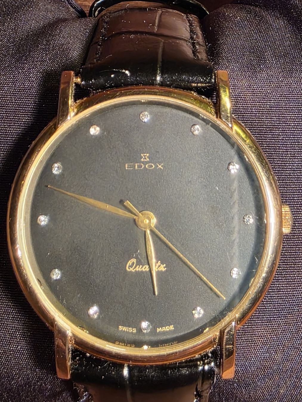 Edox Orologi: Edle EDOX Uhr mit Lederband – Nuovo (secondo la descrizione) da Dübendorf venduto da NoConsx 2
