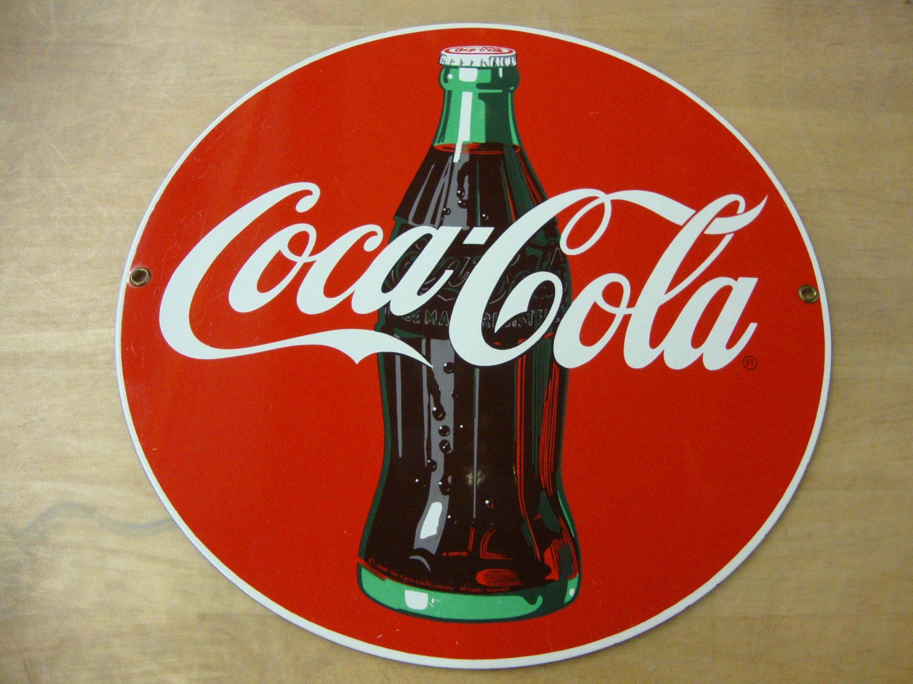 Coca-Cola Schilder: Emailschild  Coca Cola – Gebraucht aus Mollis von Seestern 1