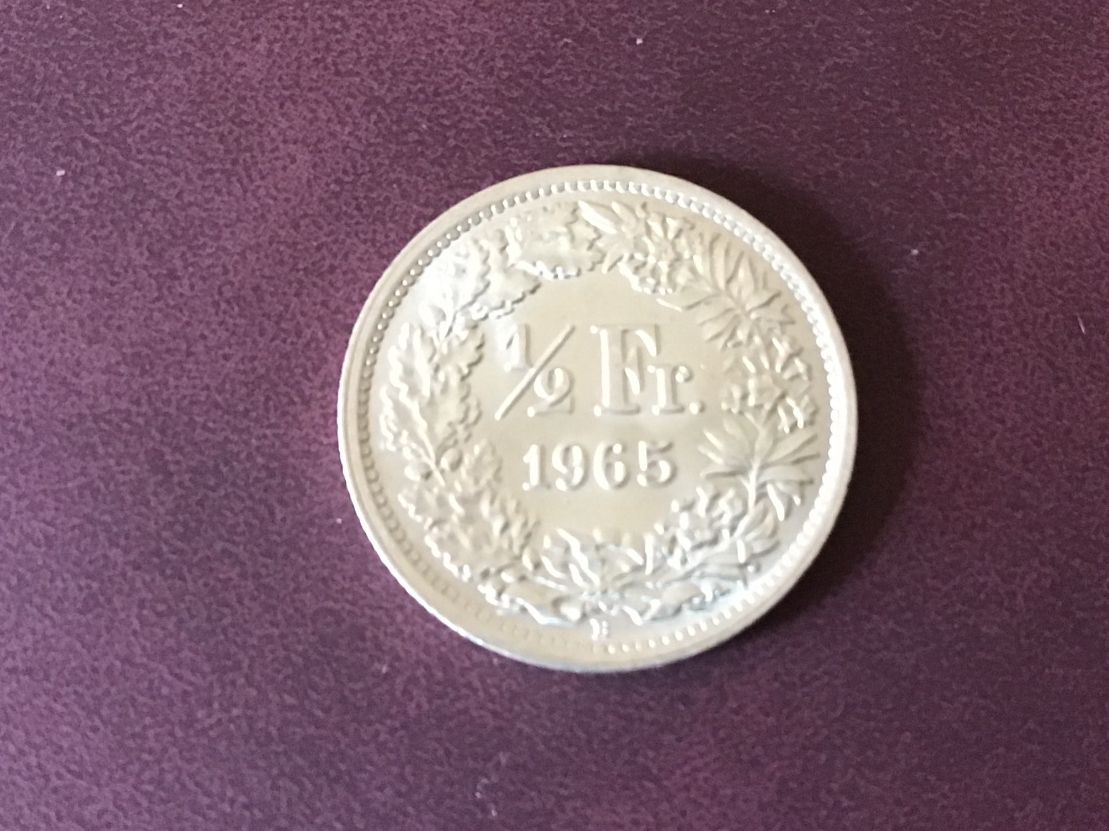 Tutti le monete: 1/2 Franken 1965 – Usato da Urtenen-Schönbühl venduto da banknote08