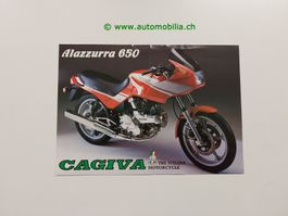 Cagiva Alazzurra 650 Prospekt englisch