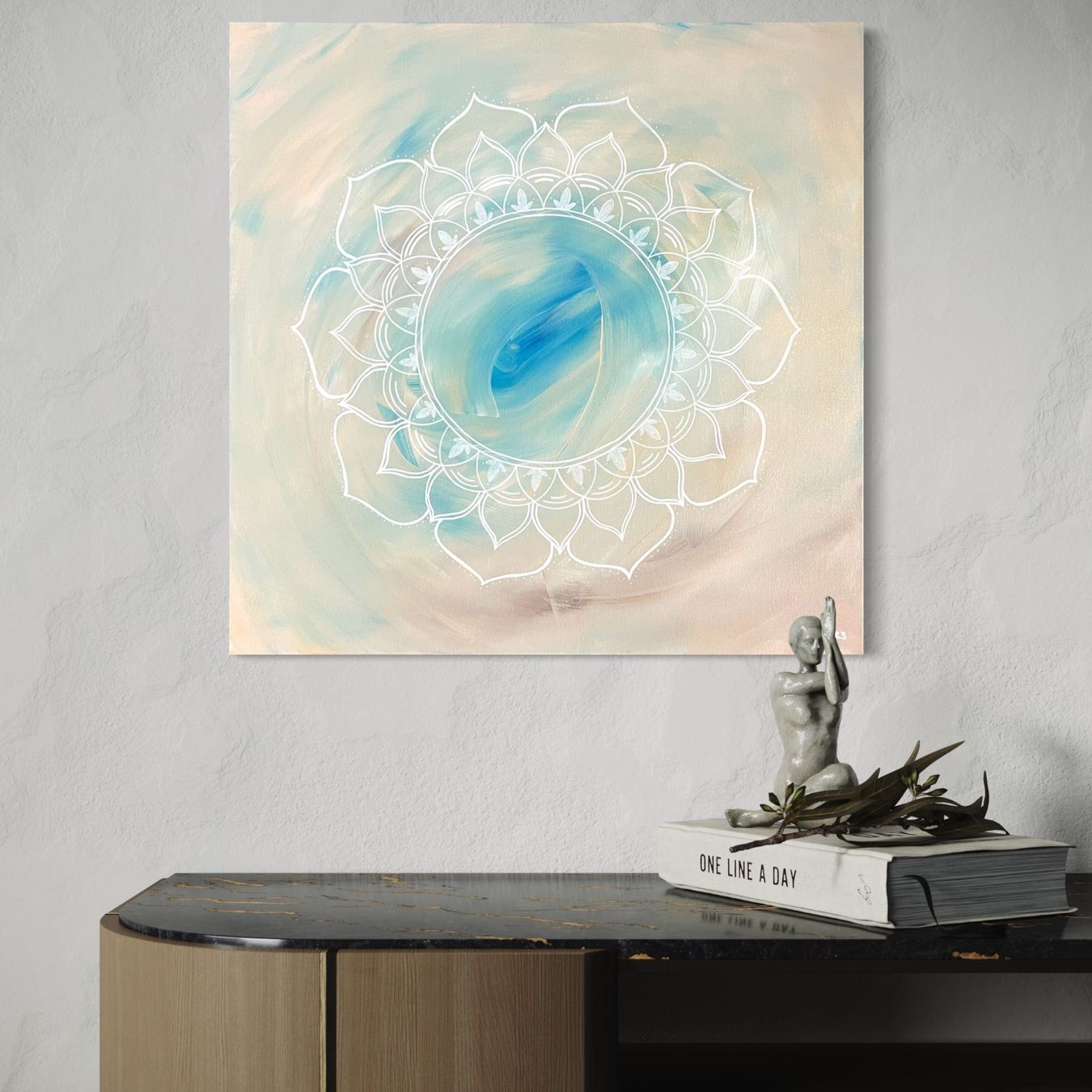 Dipinti: 60x60cm Bild Mandala "Lifeforce" – Nuovo e nell'imballaggio originale da Urdorf venduto da manuela4 4
