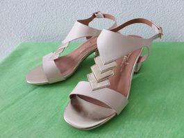 Sandalen beige /gold, Gr 35,  neuwertig