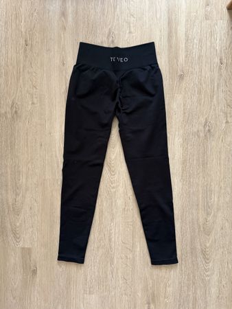 Teveo Leggings schwarz mit scrunch