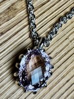 Herz-Anhänger mit Lavendel-Amethyst 52CT - Einzelanfertigung