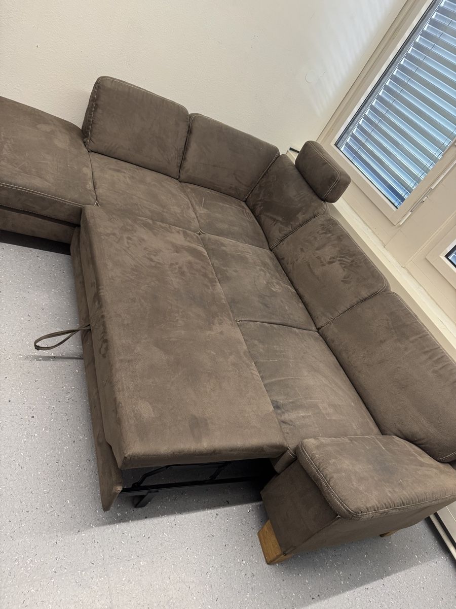 Divani: Ecksofa mit Schlaffunktion braun – Usato da Wetzikon ZH venduto da philippe_22 5