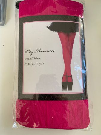 Collant rose fuchsia Leg Avenue neuf, taille unique!