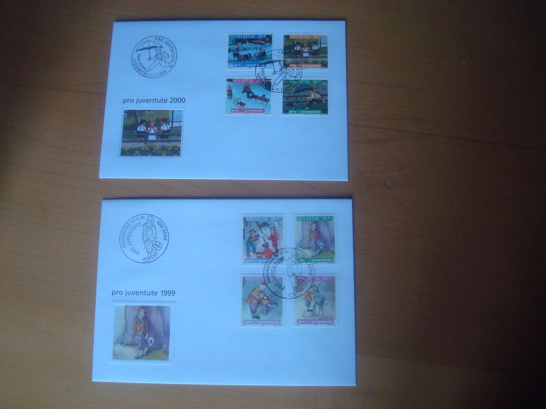 Tutti i francobolli: PJ 1999 - 2000 FDC Serien‪ AB NUR 75 RP – Usato da Gordola venduto da Polentaefung