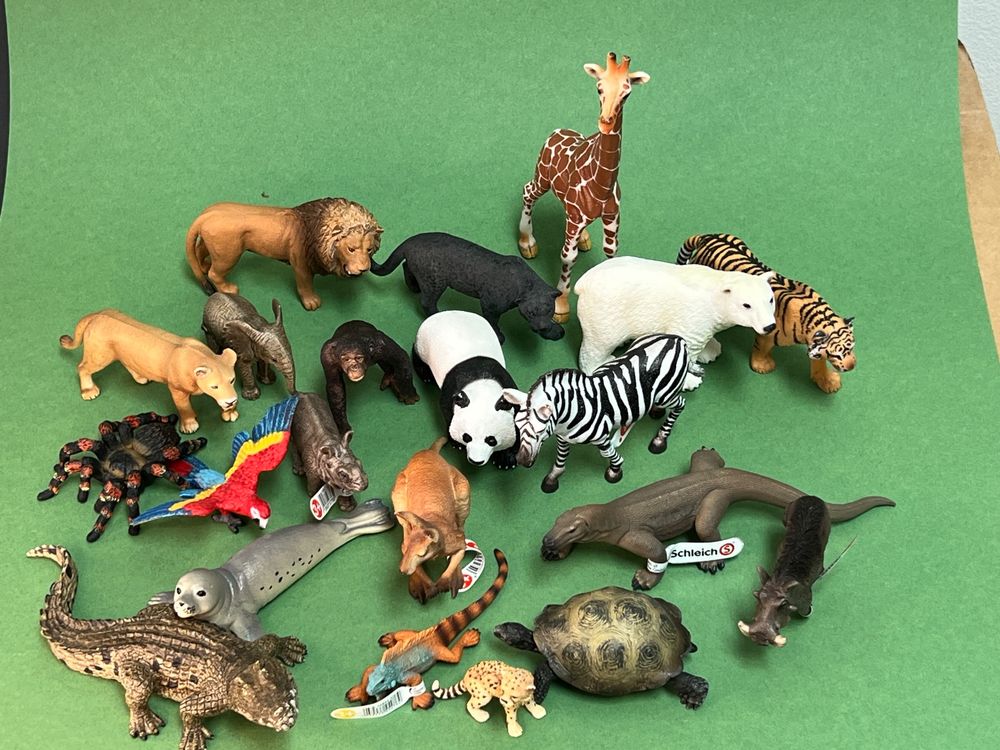 21 Schleich Tiere Zoo-Tiere Wildtiere neu und neuwertig | Kaufen auf ...