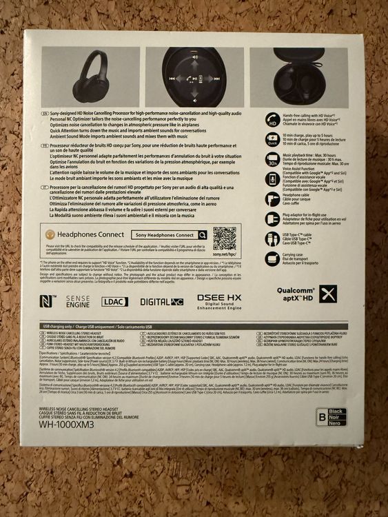 Sony Kopfhörer: Sony WH-1000XM3 Noise Cancelling Kopfhörer (unbenutzt) – Neu und originalverpackt aus Zürich von Babelle1 5