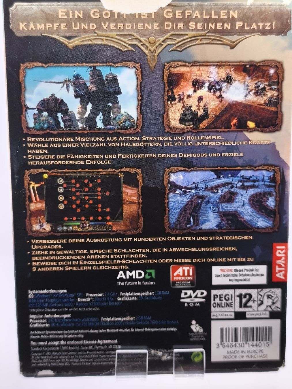 Spiele: Jeu PC DVD Demigod Atari, PC, comme neuf – Gebraucht aus Conthey von Th3gr4yf0x 2