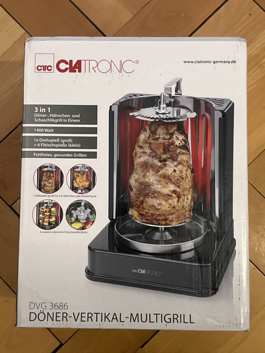 Appareils de cuisine: Clatronic Vertikal-Multigrill DVG 3686 Ovp – Neuf avec emballage d'origine à Flawil par Niklas2005