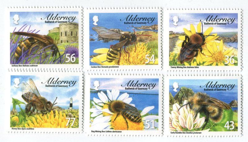 Tous les timbres: Briefmarken "Bienen". Alderney – Neuf avec emballage d'origine à Basel par Butsch5