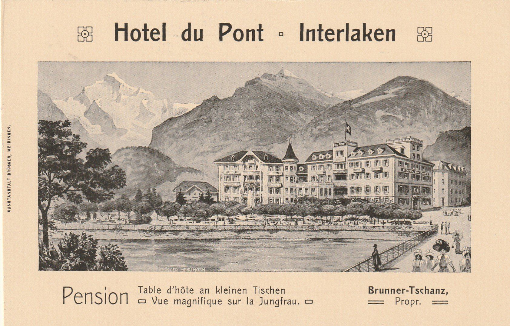 Cartes postales: Interlaken Hotel du Pont – D'occasion à Rorschacherberg par fratovi2