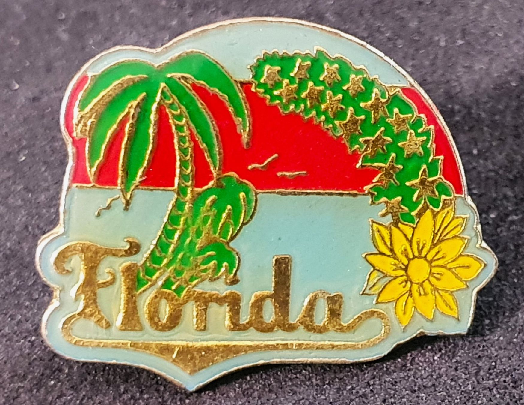 Placchette & Badge: U092 - Pin Florida Palmen Strand – Usato da Reinach BL venduto da Boston-Verkauf 1