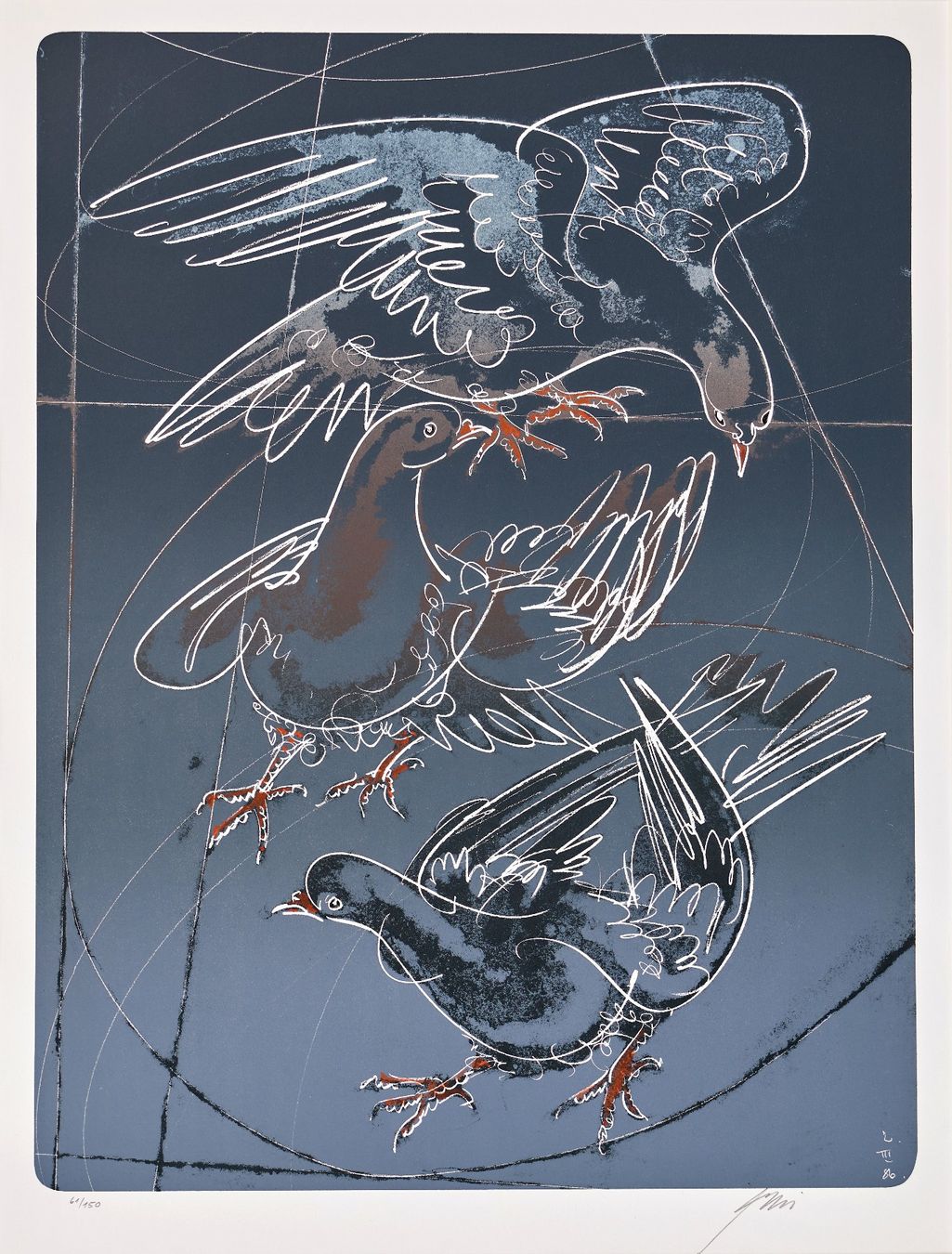 Grafica & Litografie: Erni Hans "Friede II" Original handsignierte. Lithografie – Usato da Siebnen venduto da Kareno