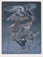 Erni Hans "Friede II" Original handsignierte. Lithografie