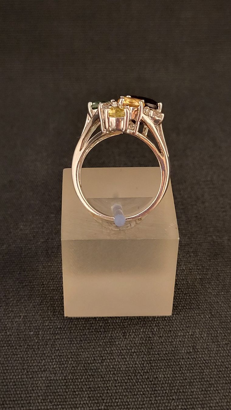 Ringe: Silberring mit geschliffenen farbigen Steinen – Gebraucht aus Basel von spinne02 3