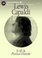 2x Ticket Lewis Capaldi 15.07. Piazza Grande