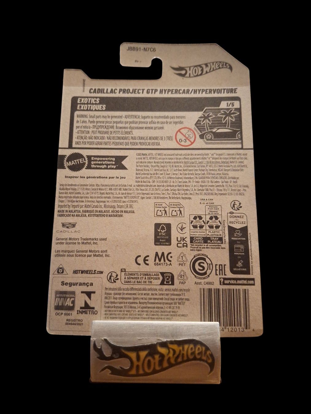 Hot Wheels Modellini d'auto: HW Exotics 2025 Cadillac Project GTP Hypercar 1/5 L – Nuovo e nell'imballaggio originale da Adlikon venduto da Mmartin0 1