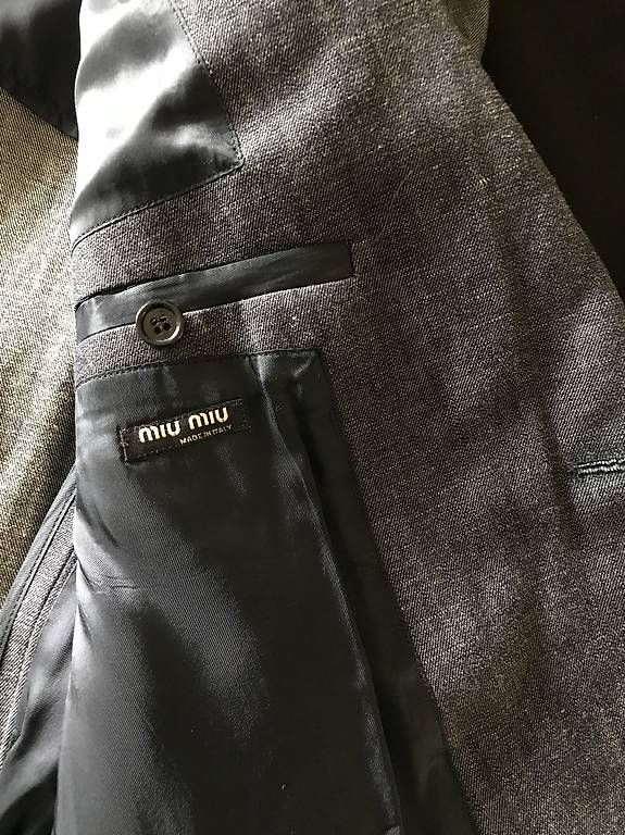 Anzüge: Leinenblazer Miu Miu Grösse 54, grau – Gebraucht aus Küsnacht ZH von Mappel 2